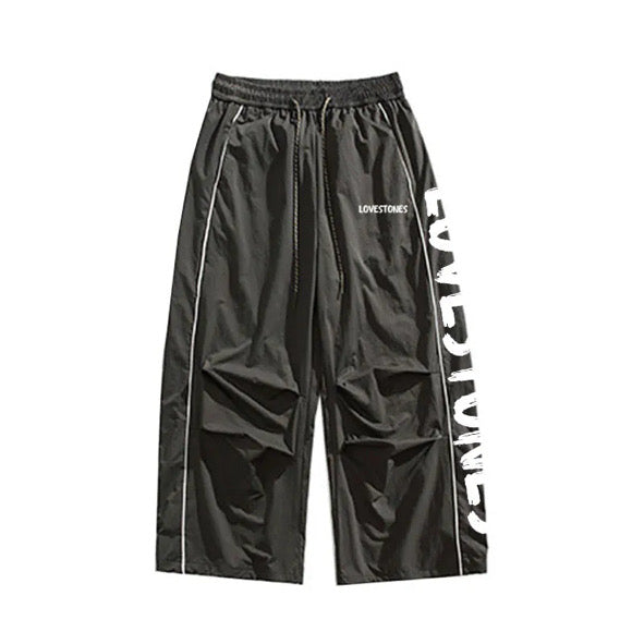 Nylon Lovestones Pants - Black