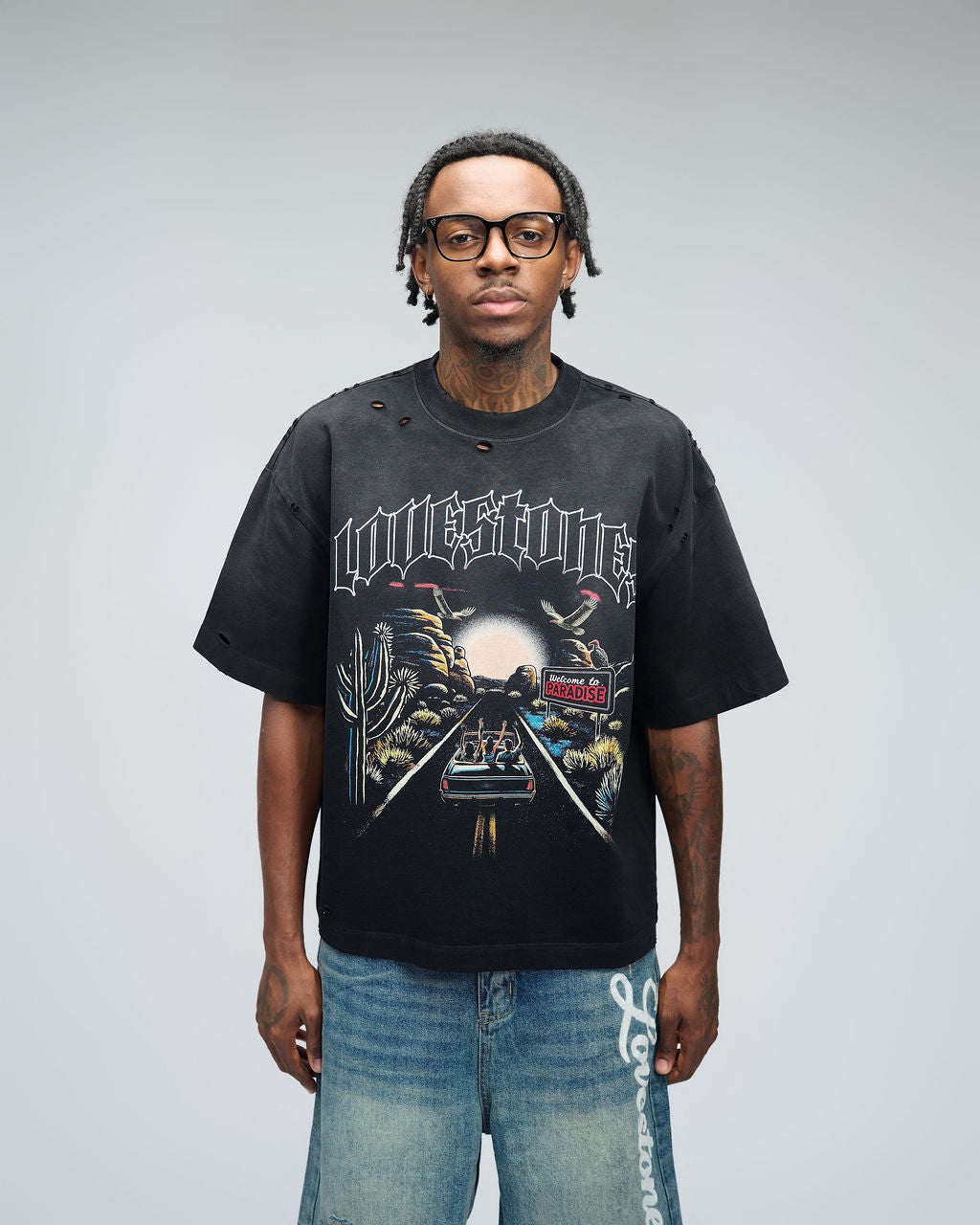 Lovestones Vulture Paradise Shirt - Black