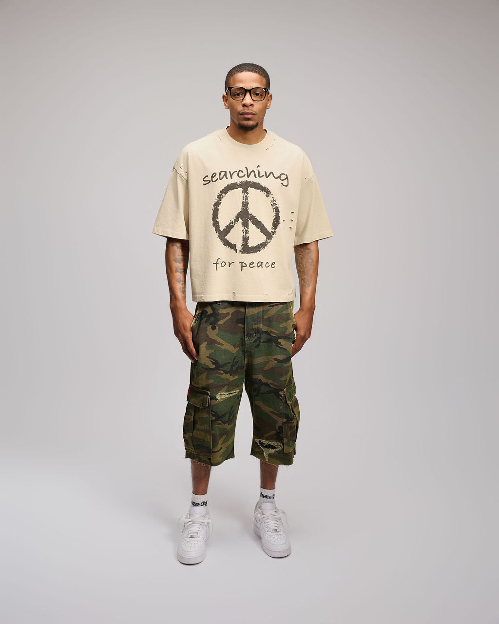 Searching for Peace Shirt - Tan