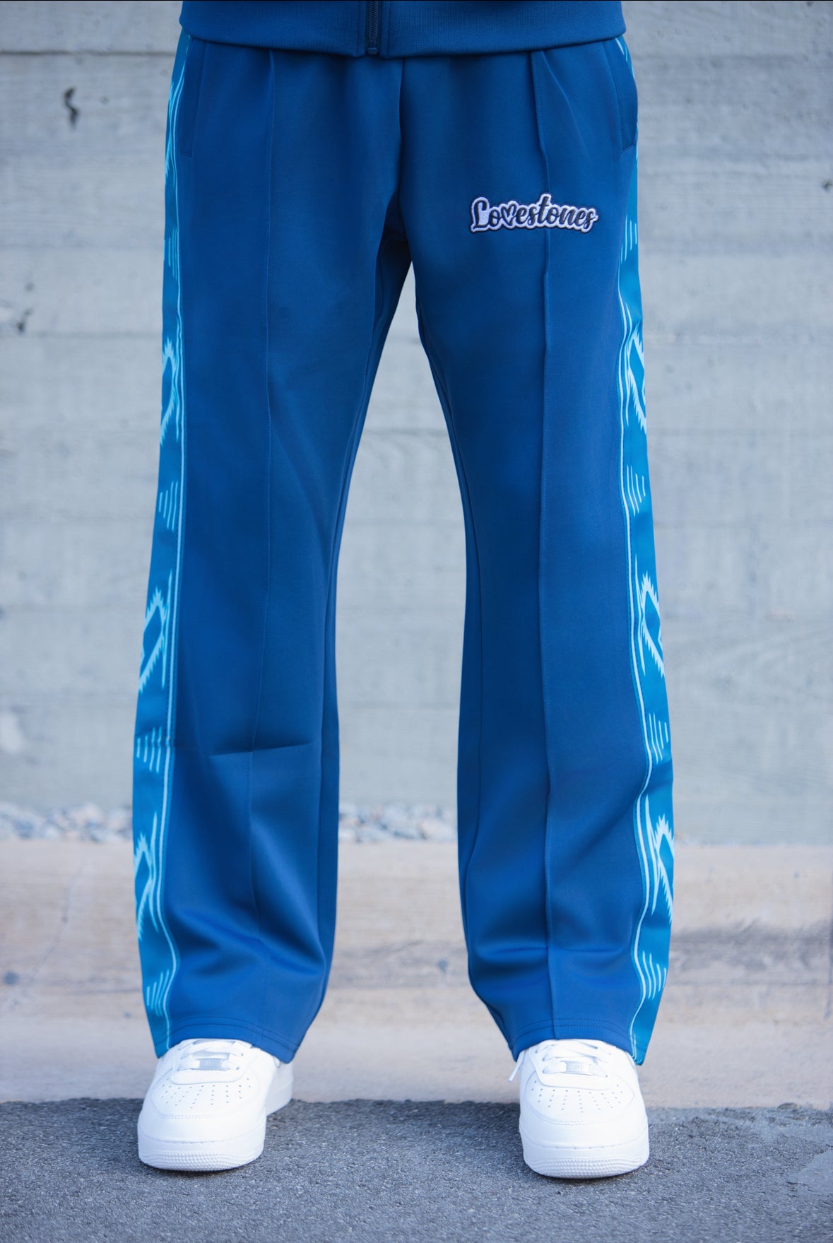 Lovestones Track Pants - Gamma Blue
