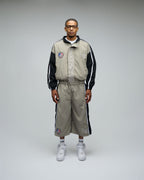 3/4 Nylon Peace Shorts - Black/Grey