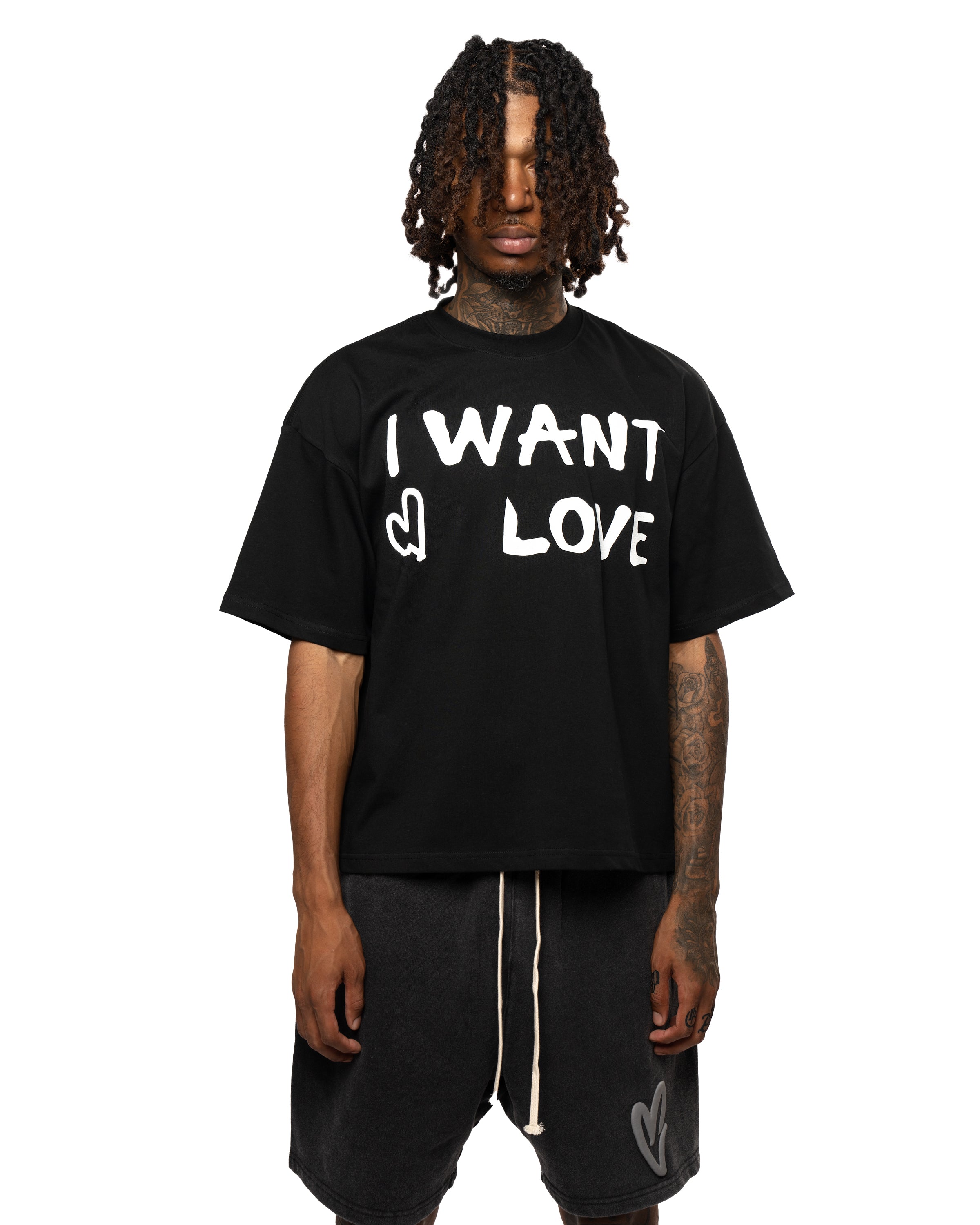 I Want Love T-Shirt - Black