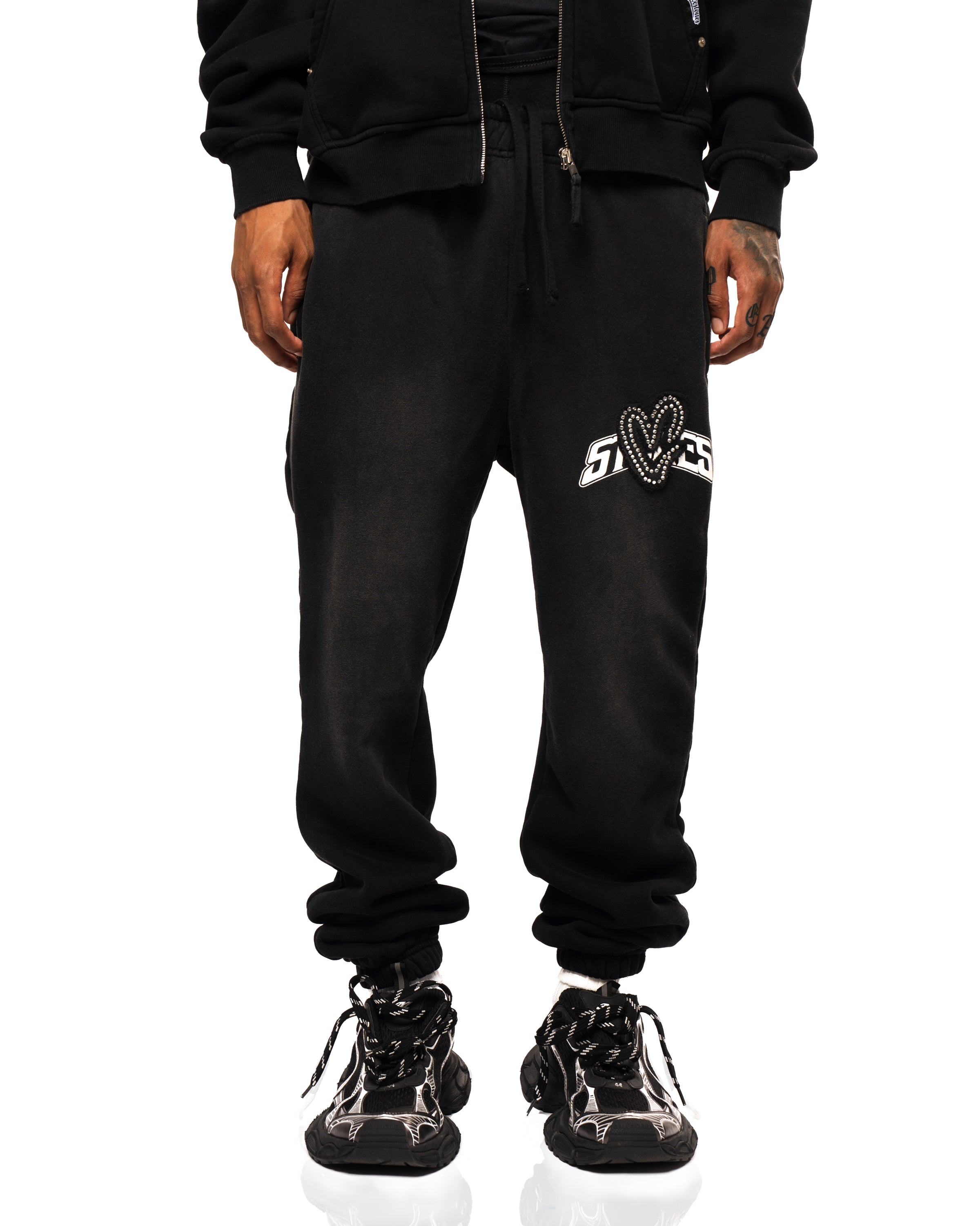 Staple Sun Faded Joggers - Black