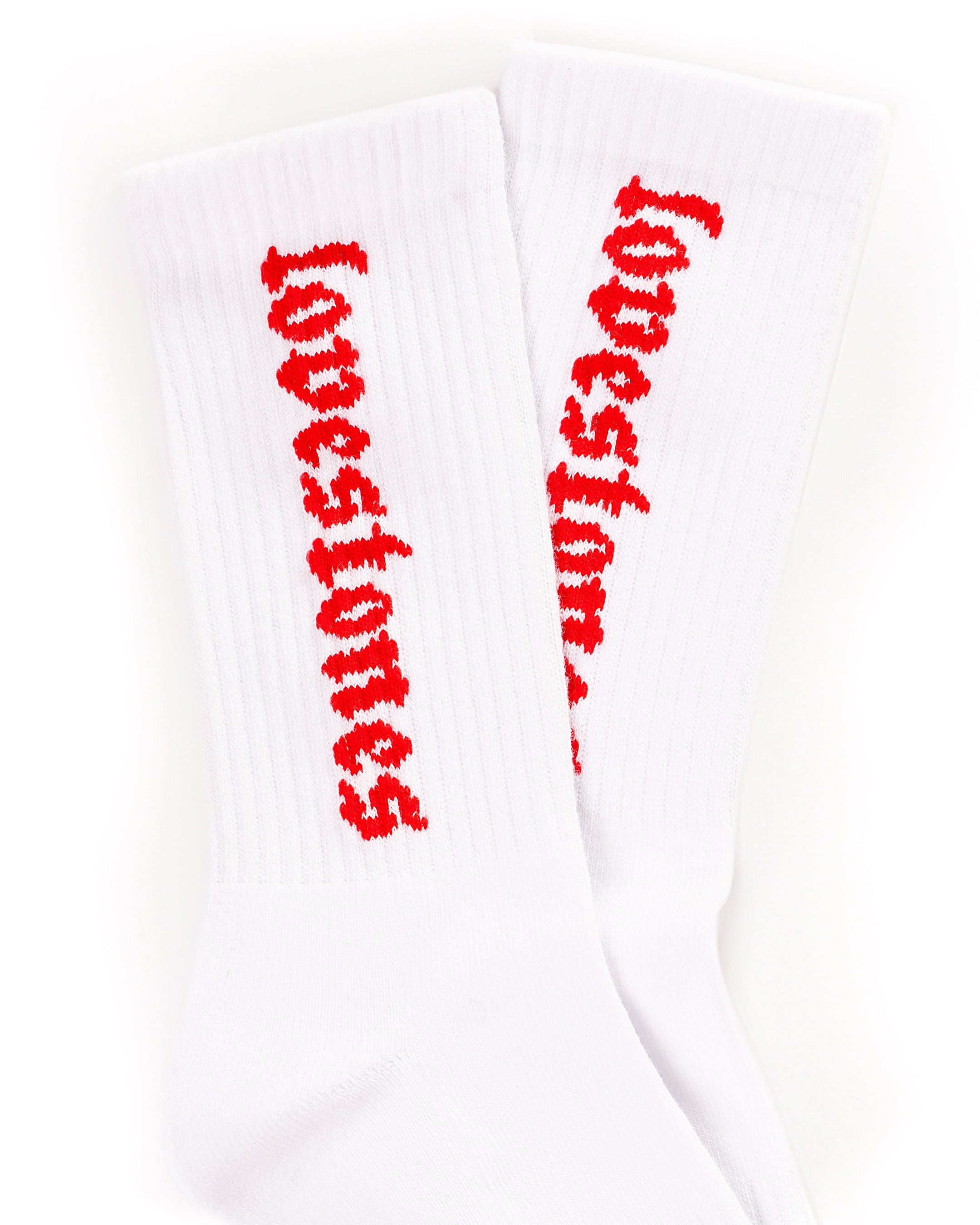 Ruby Red Crew Socks