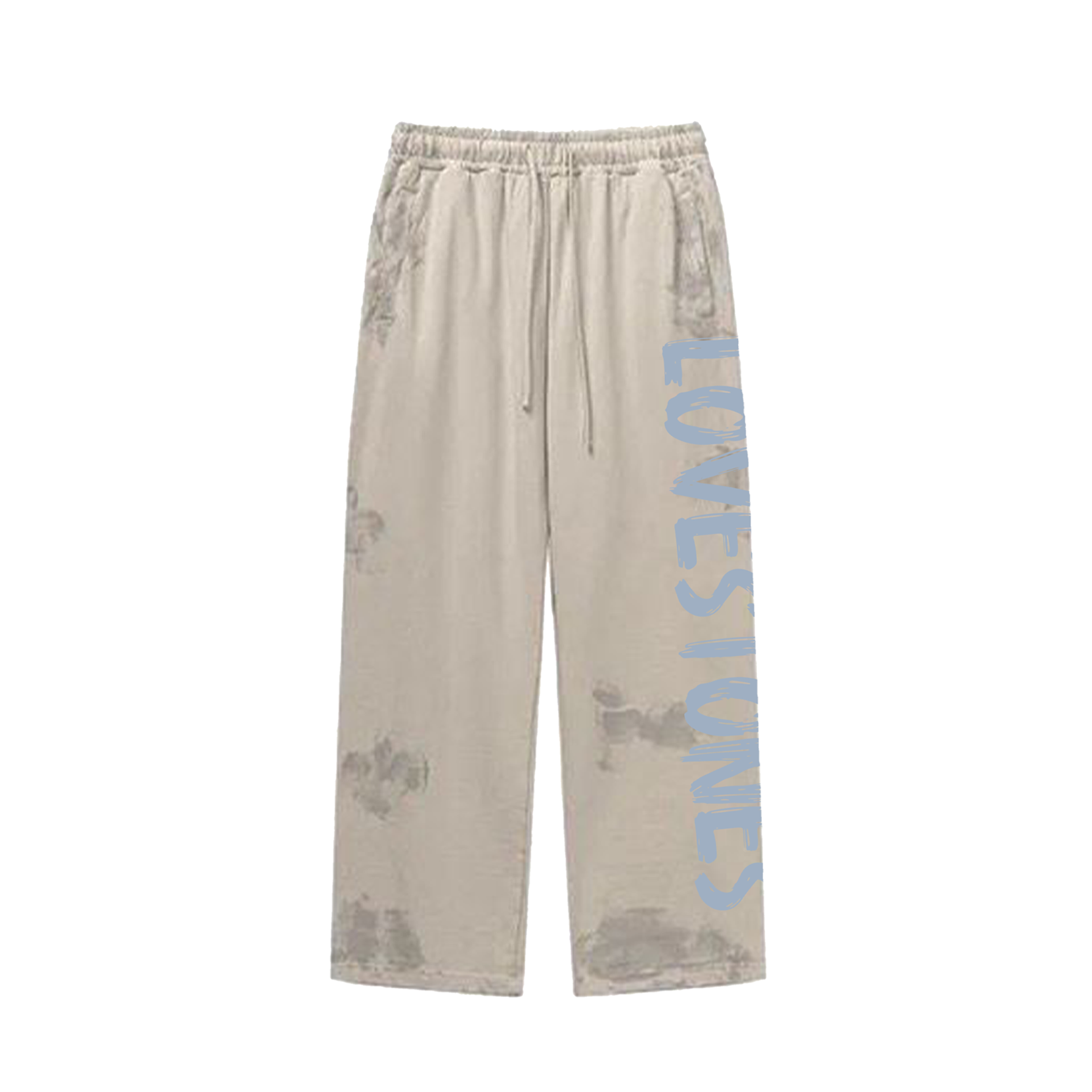 "Coming Soon" Mountain Splatter Flare Pants - Legend Blue