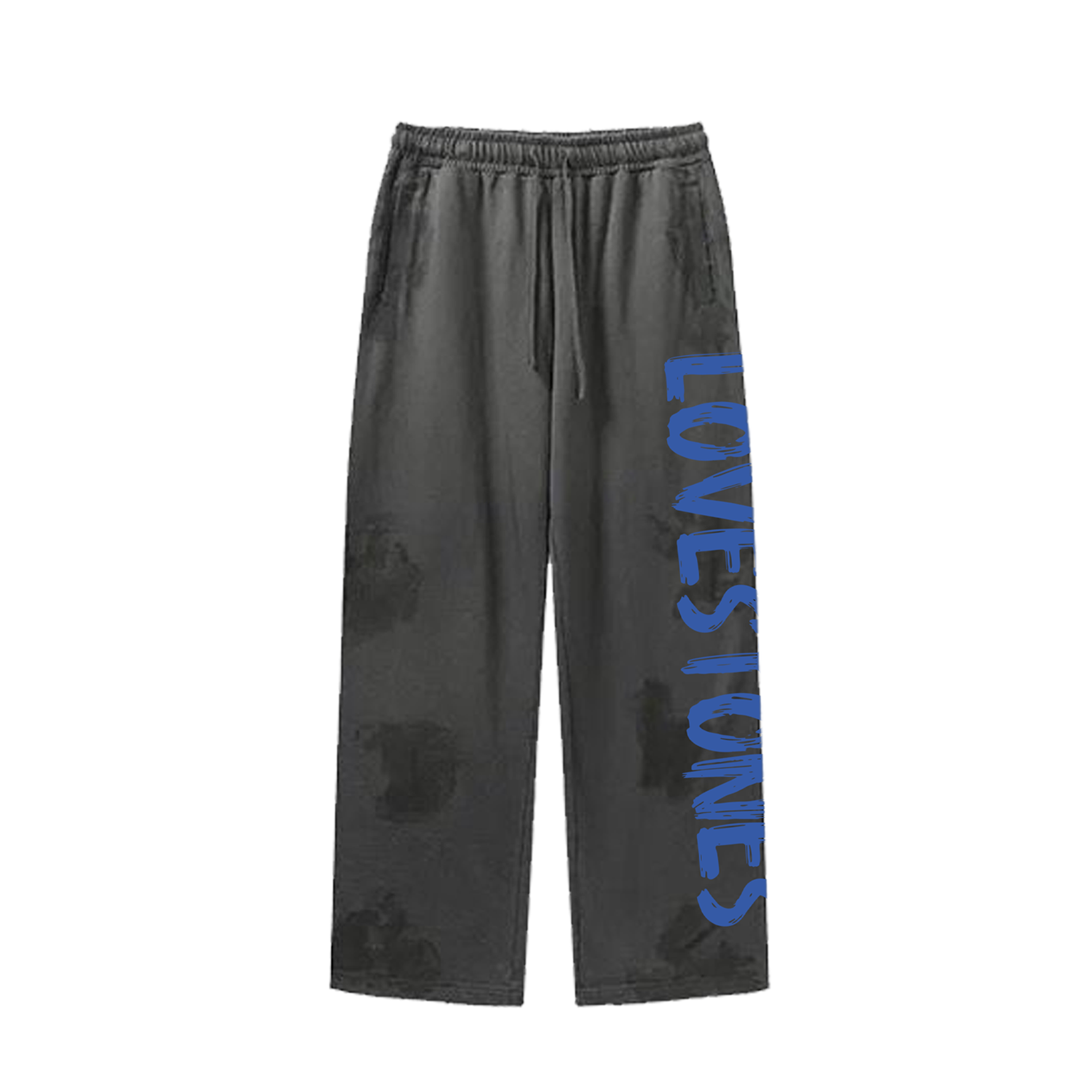 "Coming Soon" Mountain Splatter Flare Pants - Royal Blue