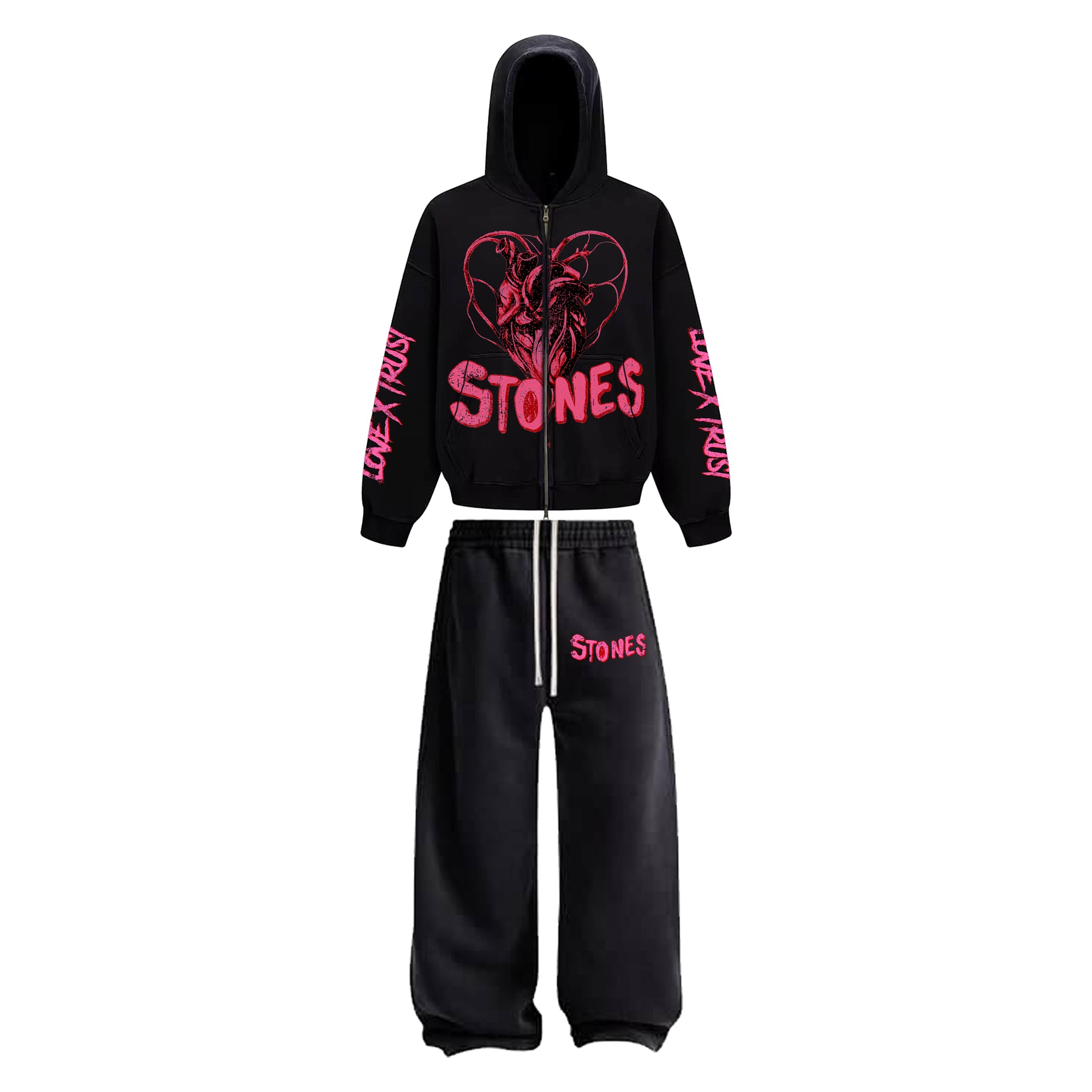 The Love of Stones Val Set - Pink & Red