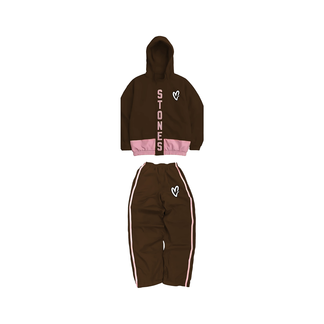 “Coming soon” Stones Nylon Val Set - Brown & Pink
