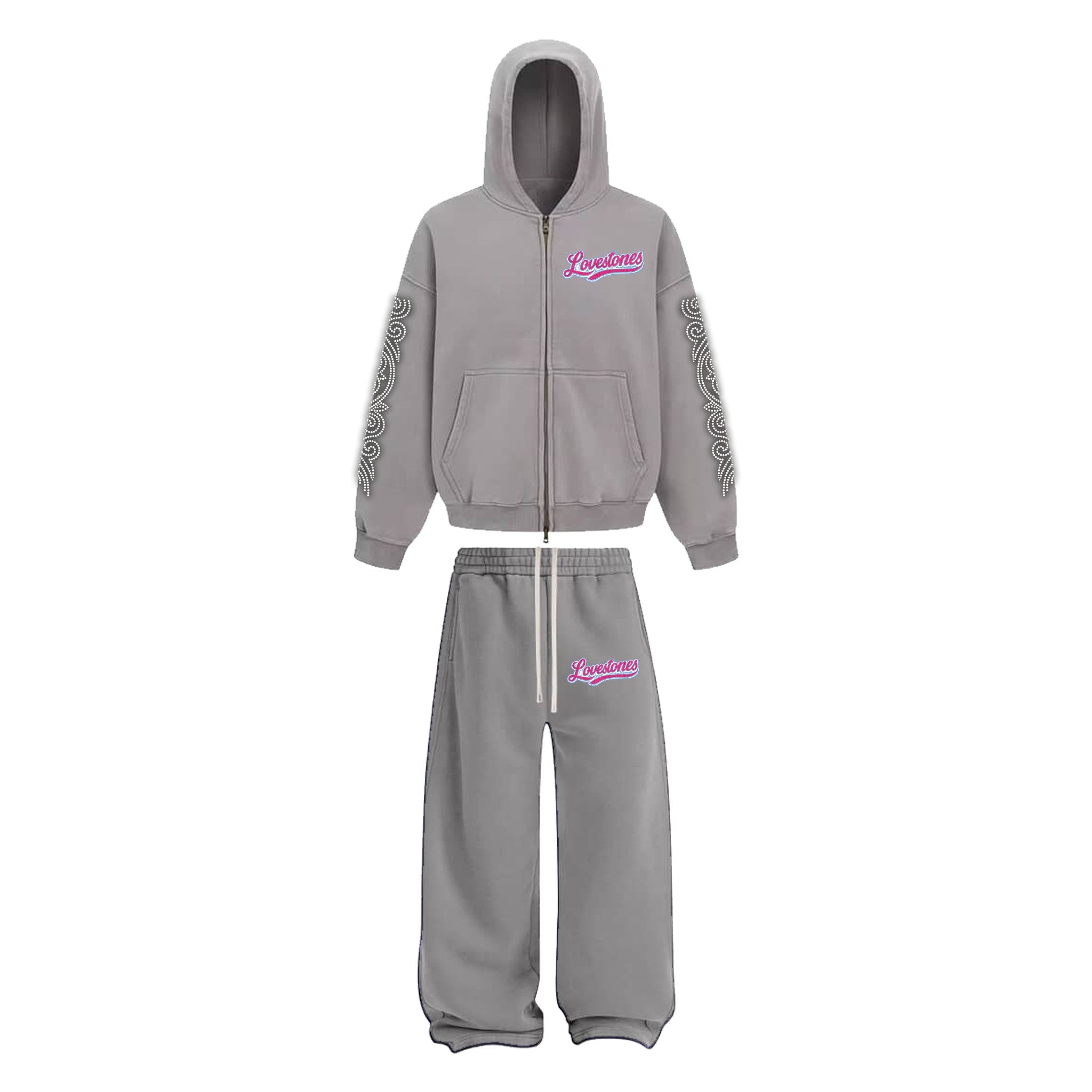 Lovestones Staple Rhinestones Set - Grey