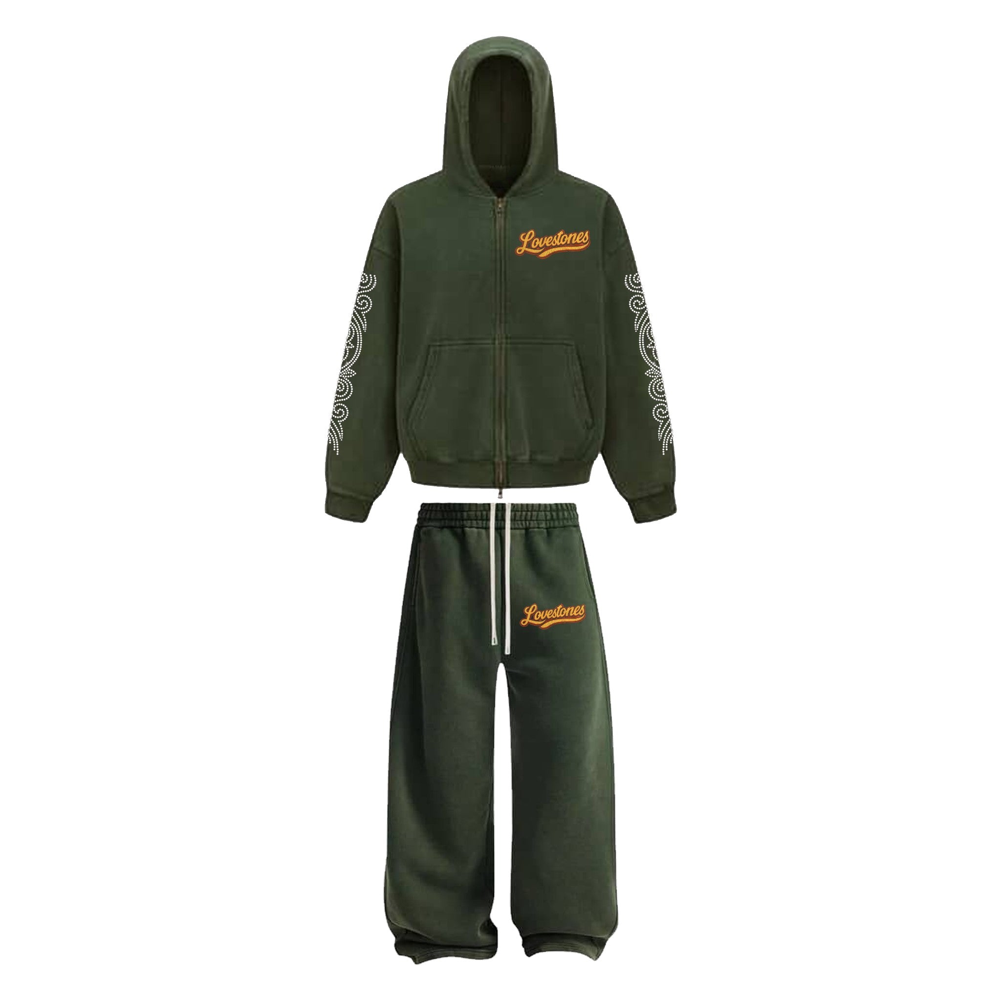 Lovestones Staple Rhinestones Set - Green